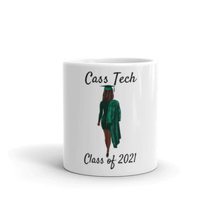 Cass Tech Class of 2021 - GIRL- White Glossy Mug